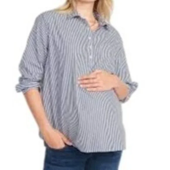sachin and babi light blue dress Old Navy | Tops | Old Navy Maternity Boyfriend Striped Popover Shirt In  Mini Blue Stripe Nwt